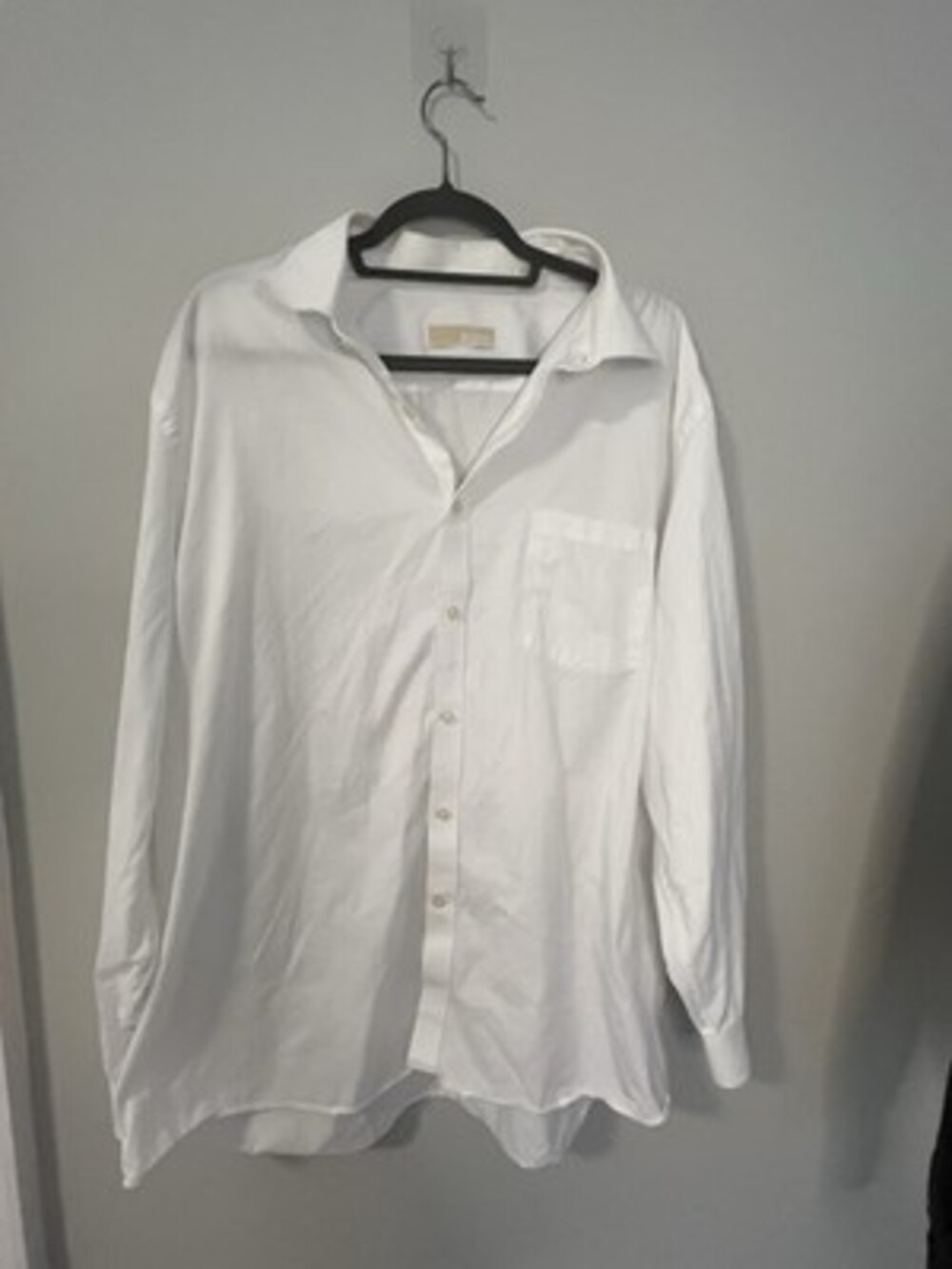 Michael Kors White Shirt 18.5 34/35. Button Down Dress Short